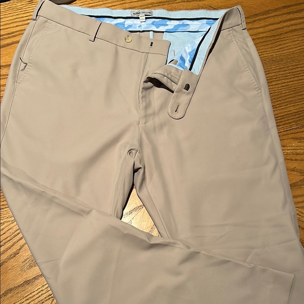 Peter Millar Tan Chinos Classic Cotton Blend